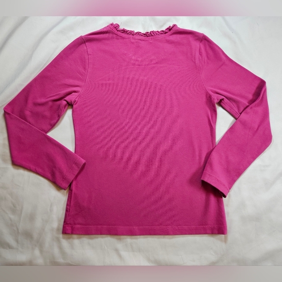 Jona Michelle Girls Pink Snowflake Long Sleeve Crewneck Top Size 7 - Picture 11 of 12